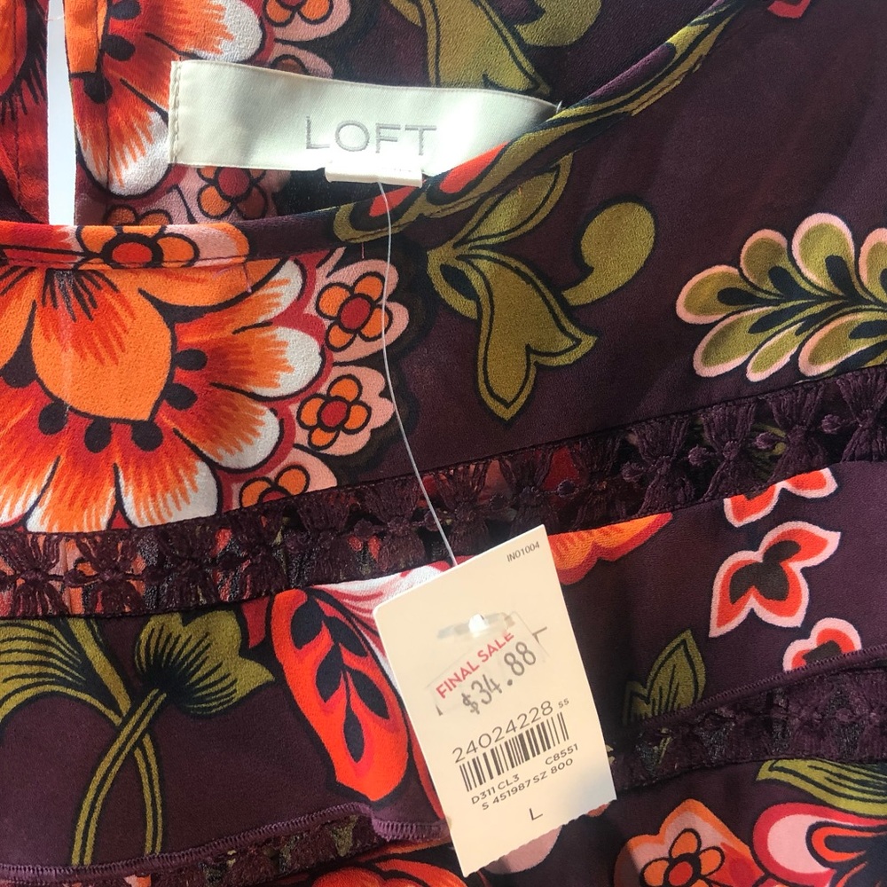Loft 🅝🅦🅣 Semi Sheer Size L - Picture 3 of 8